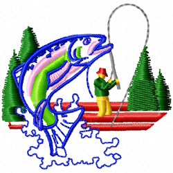 Cowboy And Hunter Embroidery Design 4 Cowboy And Hunter Embroidery Design 4